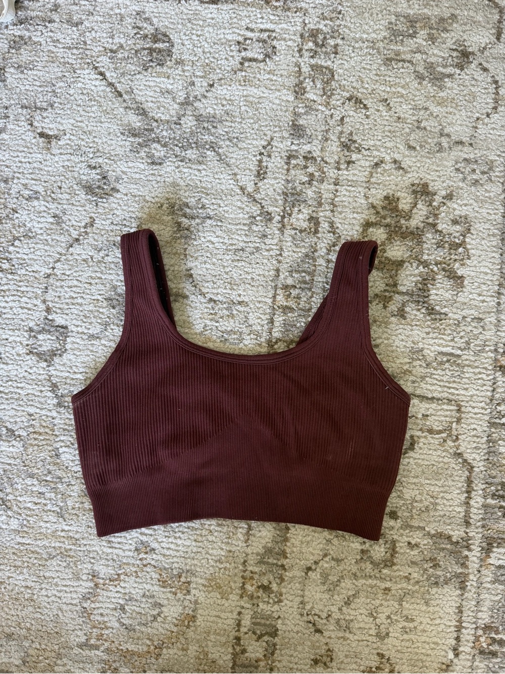 Burgundy sports bra no tag label size small can add padding if you want